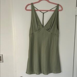 Sage Green Slip Dress